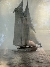 Gloria Dalton Yacht 4 Vintage Sailing Photos Framed USS IX-70 Maritime History picture