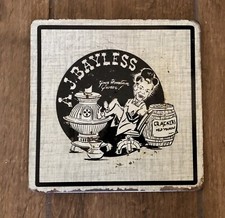 Vintage A.J. Bayless Your Hometown Grocer Advertising Hot Pad Plate Pro-Tex picture