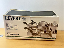 RARE New In Box From 1994-Revere Ware Aluminum Disc Bottom Cookware 8 Piece Set picture