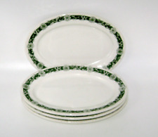 1930 O.P. Co. 4 Syracuse China Platters Beverly Pattern Restaurant Ware picture