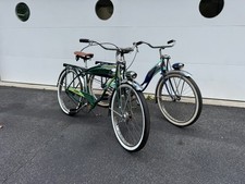 SCHWINN Pair of Men & Ladies  Panthers 1950 Deluxe Ballooners Drum Brake Classic picture