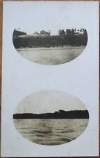 1908 Elgin, IL Realphoto Postcard: Lake & Farm Views - Illinois picture