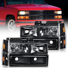 Headlight Assembly Compatible with 1988 1989 1990 1991 1992 1993 Chevrolet GMC C picture