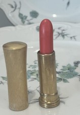 VINTAGE R.H. COSMETICS N.Y. COLLECTIBLE GOLD METAL TUBE LIPSTICK CORAL (PINK NEW picture