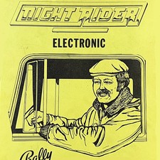 Bally Night Rider SS Version Pinball Machine Game Manual AND Schematics ORIGINAL picture