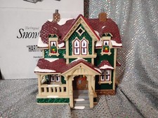 Dept 56 Snow Village HARTFORD HOUSE w/Light Retired 1992 w/Original Box #5426-7 picture