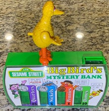 Vintage 1970’s Sesame Street Big Bird’s Mystery Bank CTW Coin Sorting Incomplete picture