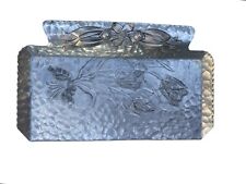Aluminum Tray ￼Vintage Flower Hand Wrought Creations By Rodney Kent Tulip  S18 picture