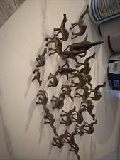 African Brass Figures - Nativity Pieces 26 Pieces. From 2”-4” Camel, Elephant picture