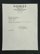 1936 antique HOBBIES MAGAZINE LIGHTNER PUBLISHING chicago LETTERHEAD letter picture
