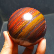 537.8G 70MM Natural Polished colorful Tiger eye Crystal Sphere Ball 5469+ picture