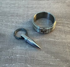 TADGear / Triple Aught Design Titanium Rescue Ring w/ glass breaker, RARE picture