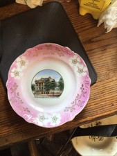 7” Porcelain Plate Real Photo Cathedral high school Crookston Minn Mn Minnesota picture
