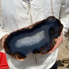1800G Natural Beautiful Agate Geode Druzy Extra Gemstone specimen healing picture