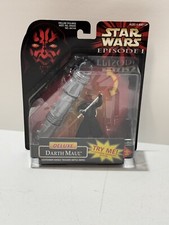 1998 HASBRO DELUXE DARTH MAUL STAR WARS EPISODE 1 W/ LIGHTSABER HANDLE NEW picture
