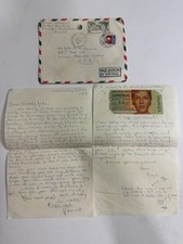 1967 France to Florida Letter w/ 1968 Irish Hospitals Sweepstakes Lincoln Ticket picture