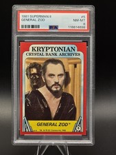 General Zod PSA 8 1980 Topps Superman II #5 Krypton DC COMICS picture