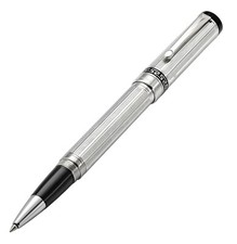Xezo Tribune 925 Sterling Silver Rollerball Pen, Fine Tip. Platinum Plated picture