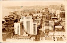 Real Photo Postcard Aerial View of Seattle Washington From LC Smith Building picture