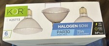6 Pack K25773 KOR  Halogen 60W Par30 120V Flood Light Reflector Bulb picture