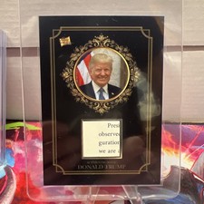 PIECES OF THE PAST POTUS DONALD TRUMP HISTORICAL AUTHENTIC RELIC CARD # SINGE-7 picture