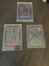 1994 Fleer Marvel Spider-man Suspended Animation Set of 3 picture