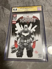 Batman Who Laughs Grim Knight #1 CGC 9.4 SS Creees Lee Original Sketch Signed picture
