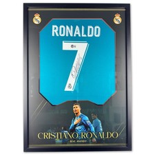 Cristiano Ronaldo Signed & Framed Jersey - Authentic Beckett COA - Auto Real Mad picture
