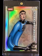 Mister Fantastic REFRACTOR TOPPS CHROME MARVEL CARD MINT picture
