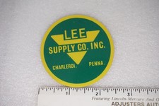 Lee Supply Co. Inc. Decal Sticker Charleroi Penna Mining Equipment picture