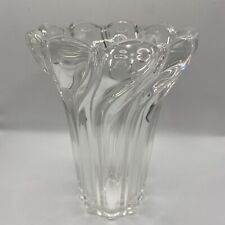 Mikasa Clear peppermint Swirl Vase 8