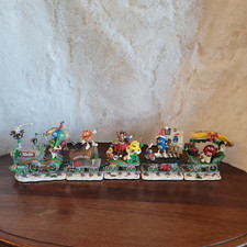 Danbury Mint The M&M's Holiday Express Christmas Train M & M Figurine Set 5 picture