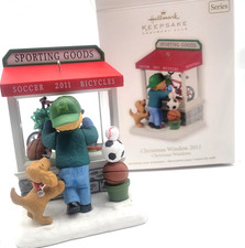 HALLMARK KEEPSAKE ORNAMENT CHRISTMAS WINDOWS 2011 SPORTING GOODS STORE picture