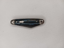 Vintage Imperial Prov RI Green Marbled Celluloid Toothpick Folding Pocket Knife picture
