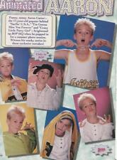 Aaron Carter teen magazine pinup clipping faces Bop Animated Bop pix Rip picture
