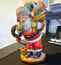 ANRI Sarah Kay Rare “Jolly Santa” 7” Wood Carved Santa Claus Figurine 177/750 picture