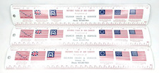 Vintage 1960s Gilman Sales & Service Gilman Illinois Advertising Ruler Set Of 3 picture