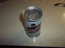 1962 SCHLITZ ZIP TAB TOP STRAIGHT STEEL BEER CAN Drinking CUP Wisconsin Wi Bar picture