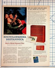 Vintage Encyclopaedia Britannica Magazine Ad 1950s Family Telescope Chicago picture