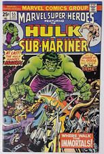 Buy 2 Get 2 Free CHECK PROMO Marvel Super-Heroes #55 1976 Newsstand Comic FN/VF picture