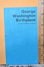 1973 George Washington Birthplace National Monument Virginia Map Brochure picture