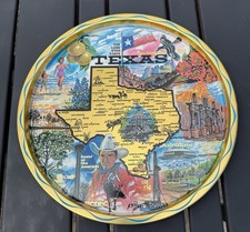 Vintage TEXAS State Souvenir/Serving Tray picture