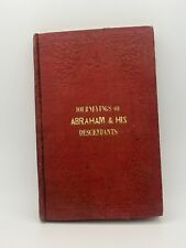 1856 Rare Antique -The Journeyings of Abraham & Descendants picture