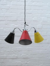 1950s mid-century pendant light, lamp vintage 1960s picture