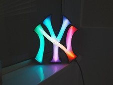 New York Yankees RGB LED Sign – 3D Printed & Handmade – USB-C 5V COB Lights picture