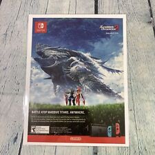 2017 Xenoblade Chronicles 2 Nintendo Switch Gaming Print Ad / Poster Promo Art picture