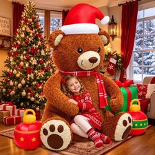 7.5 FT Animated Cute Hug Bear Inflatable Christmas Decoration  picture