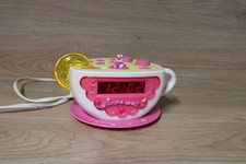 Vintage Girl Power Teacup AM/FM Radio Alarm Clock ~ Lemon Nightlight Works READ picture