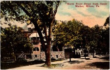 North Front Street from Upper Market Milton Pennsylvania PA 1900s Postcard picture