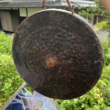 Copper Gong Dora – Musical Instrument, Antique, Retro, Traditional Folk Tool picture
